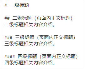 Markdown中标题编辑样式