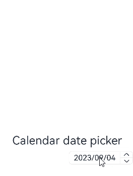 CalendarPicker