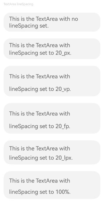 lineSpacing