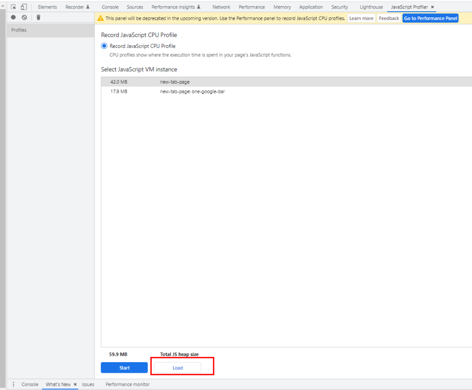Loading .cpuprofile Files
