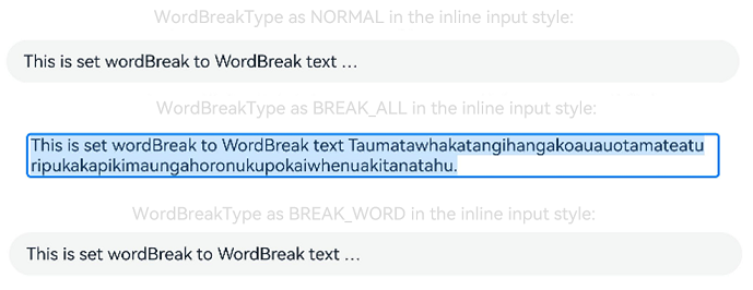 TextInputWordBreak