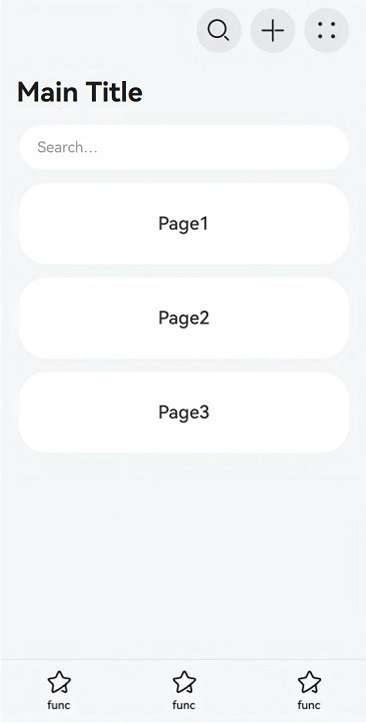 Navigation in stack mode