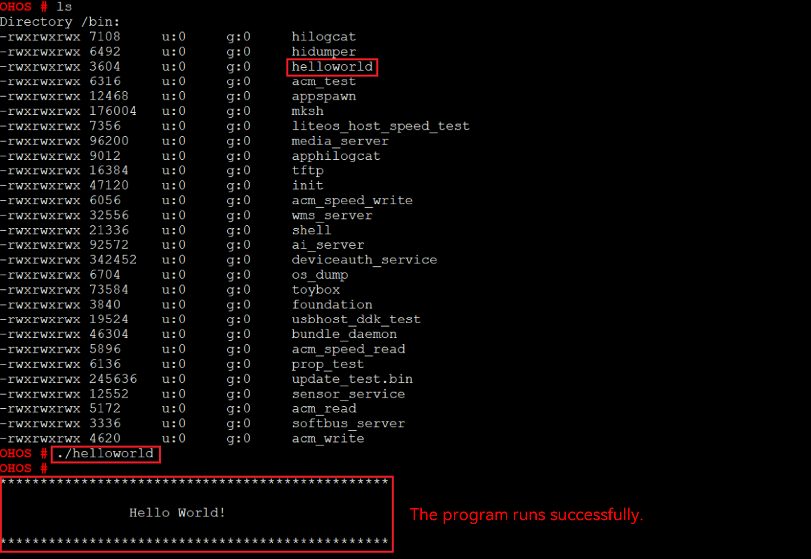 quickstart-pkg-3516-running