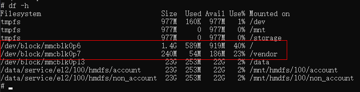 Partition information