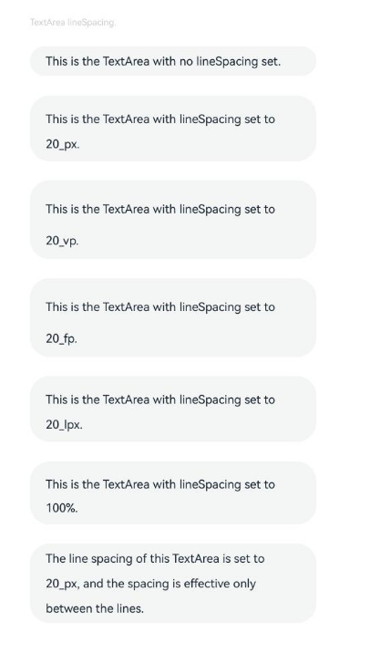 lineSpacing
