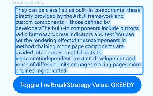 textInputLineBreakStrategy