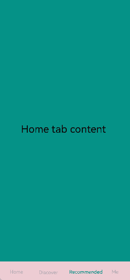 Content Page and Tab Bar Synced