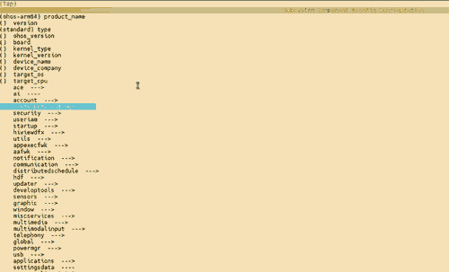 Selecting a component