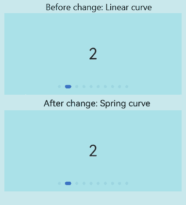 Example of Swiper Curve Change