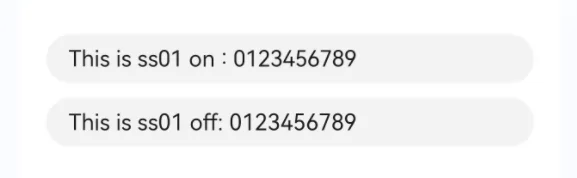 fontFeature