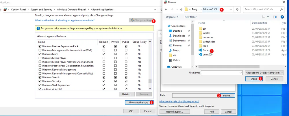 hi3516-faq-firewall-find-vscode