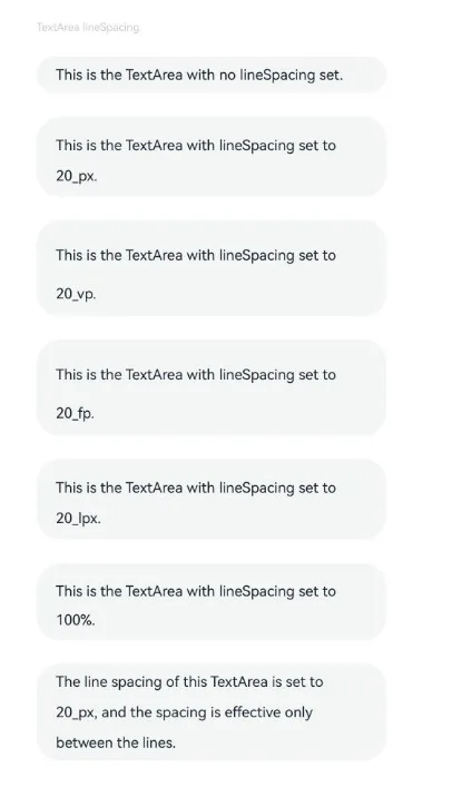 lineSpacing